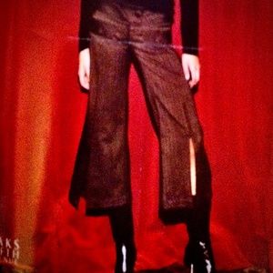 Split leg brown tweed Capri trouser ❤️